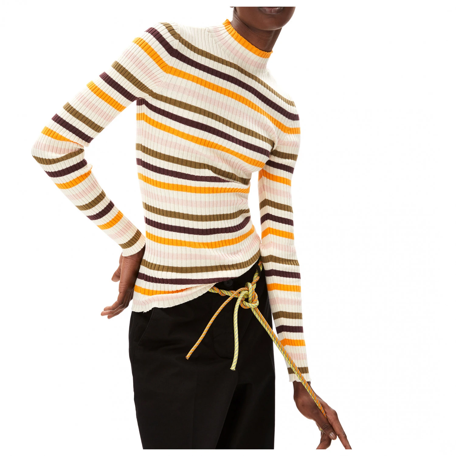 Titelseite -Maloja Geschäft armedangels womens alaani multicolor longsleeve