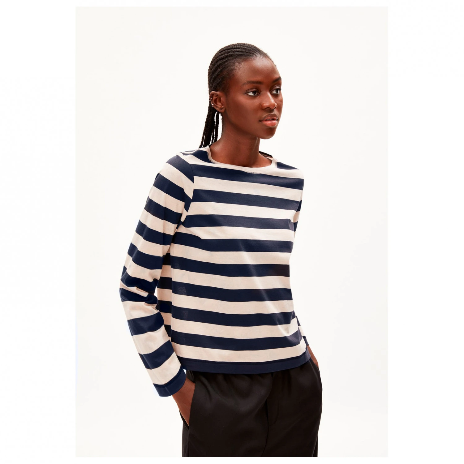 Armedangels Women's Mariekaa Block Stripes - Longsleeve 2 Armedangels Women's Mariekaa Block Stripes - Longsleeve – Bild 2