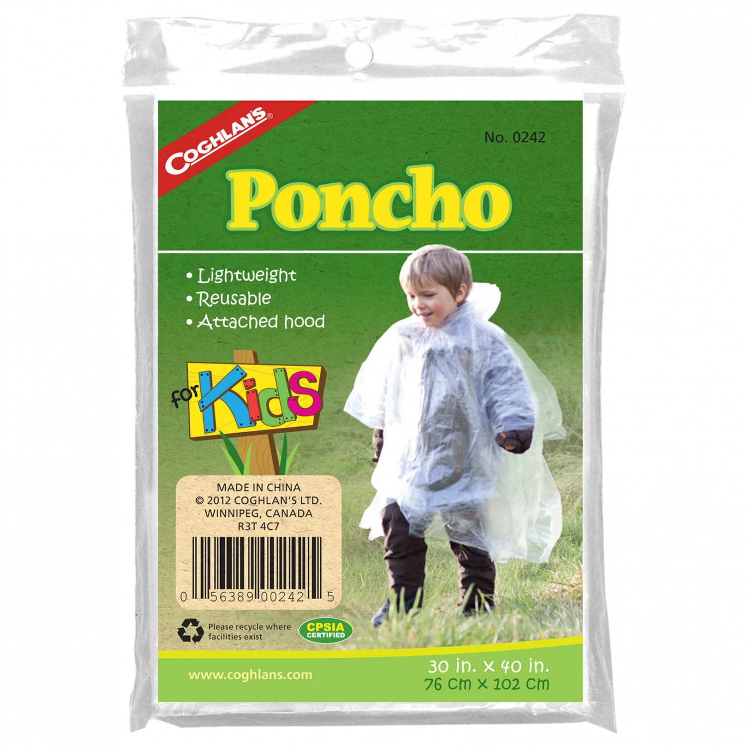 Coghlans Notfall-Poncho Für Kinder - Poncho 1 Coghlans Notfall-Poncho Für Kinder - Poncho