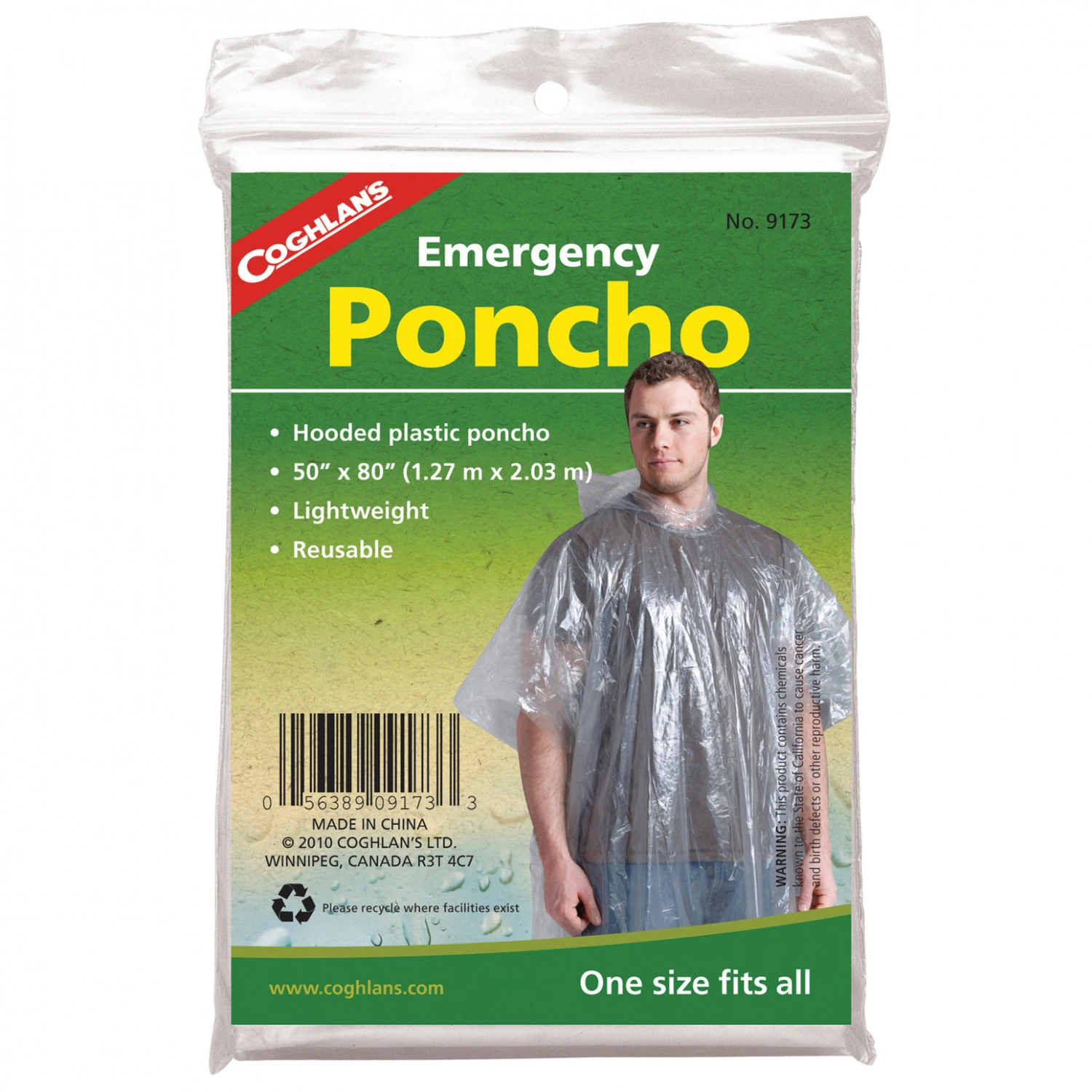 Coghlans Notfall-Poncho - Poncho 3 Coghlans Notfall-Poncho - Poncho – Bild 3