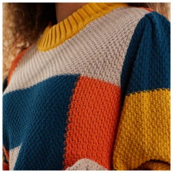 DEDICATED Women's Sweater Knitted Rutbo Blocks - Pullover -Maloja Geschäft dedicated womens sweater knitted rutbo blocks pullover detail 4