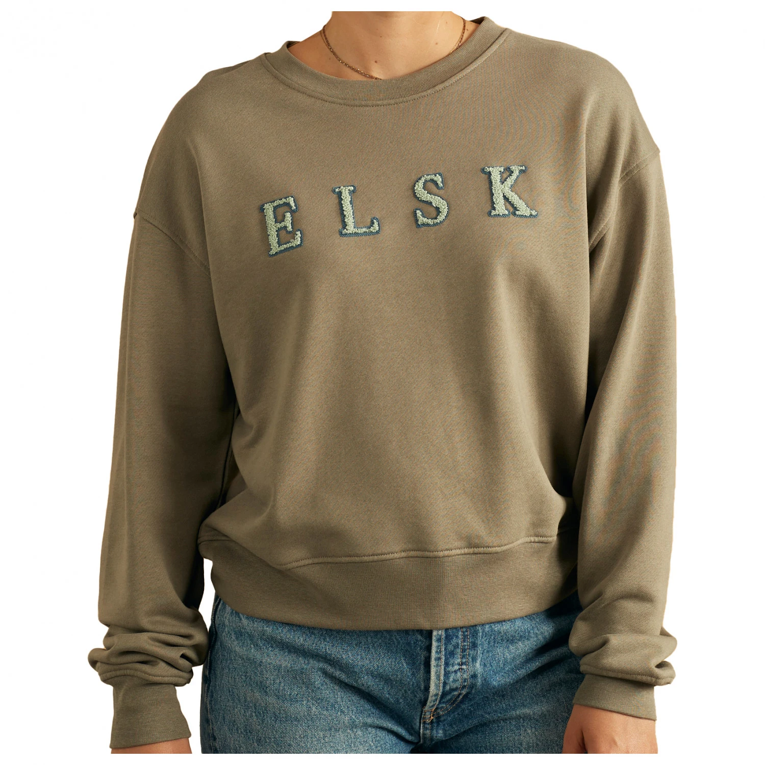 Women's Chenille Emb. Ørum Sweatshirt - Pullover 1 Women's Chenille Emb. Ørum Sweatshirt - Pullover