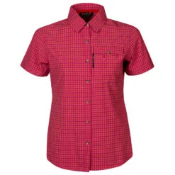 Halti Women's Leiri S/S Check Shirt - Bluse -Maloja Geschäft halti womens leiri s s check shirt bluse 4