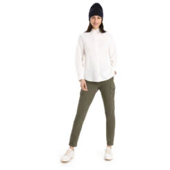 Icebreaker Women's Berlin L/S Shirt - Bluse -Maloja Geschäft icebreaker womens berlin l s shirt bluse detail 4