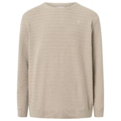 KnowledgeCotton Apparel Zig-Zag Badge Knit O-Neck - Pullover