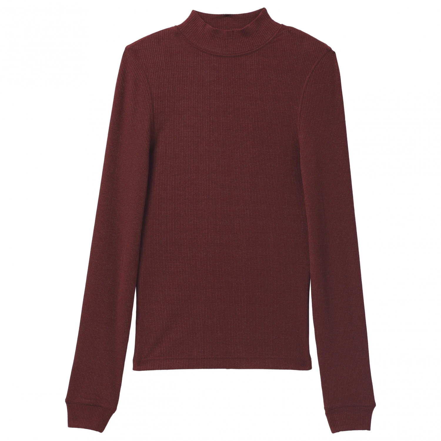 Prana Women's Foundation Rib Mock Neck - Longsleeve 1 Prana Women's Foundation Rib Mock Neck - Longsleeve